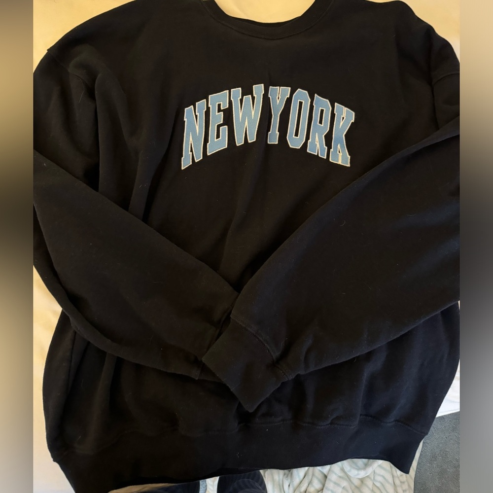 John galt (brandy melville) navy blue New York crew neck